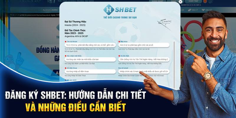 Những điều kiện đăng ký SHBET mà anh em cần tuân thủ khi thực hiện